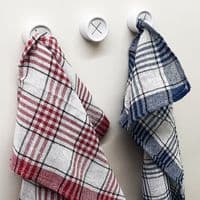 3 x Push in Tea Towel Cloth Holder Hanger Grip Self Adhesive Kitchen Bathroom