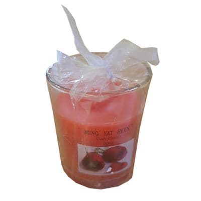 3 x ROSE SCENTED WAX CANDLES in JAR