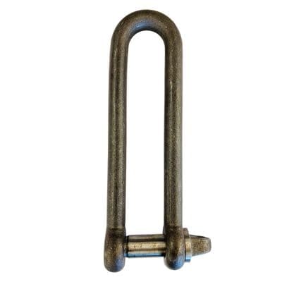 3.75 Ton PILING SHACKLE - HIGH TENSILE LONG BODY DEE - SCREW PIN lifting pulling