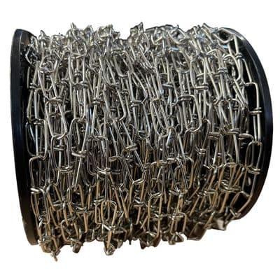 30 metres 1mm ZINC PLATED KNOTTED CHAIN hanging ceiling lights pictures mirrors