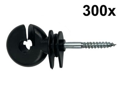 300 x Ring Insulators Electric Fencing post polyrope polytape fence horse cattle