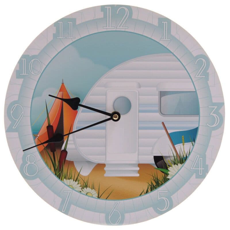 30cm CARAVAN WALL CLOCK in BOX PCBH47