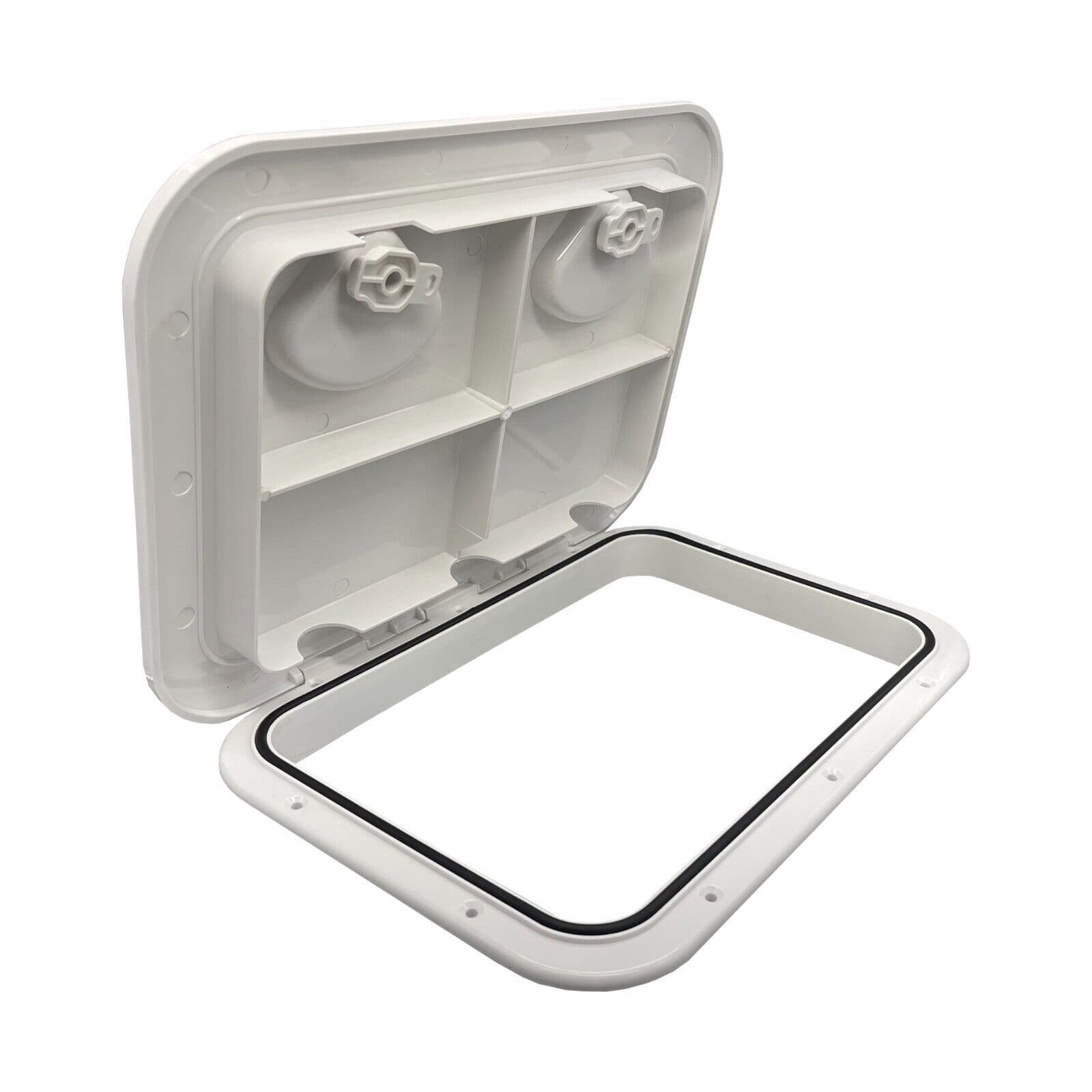 Seaflo Hatches SEAFLO Marine Deck Hatch 24"x14" - Waterproof ABS Access Panel With Non-Skid Lid Boat Trailer Steps - Foto 10