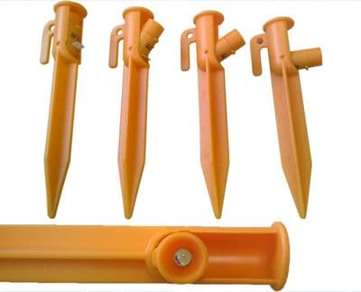 4 6 8 10  LED Light Up Tent / Rope Pegs Adjustable Illuminated Plastic Peg