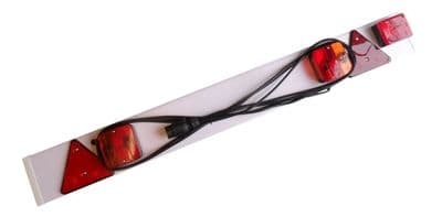 4 FEET TRAILER LIGHTBOARD FOG LIGHT x 10 METRE CABLE Towing Bike boat van rack