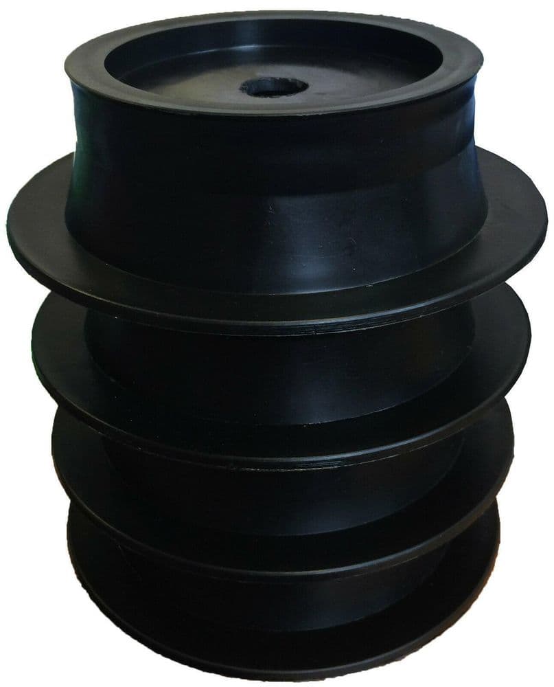 4 pack STACK PADS - JACK PADS motorhome CARAVAN - BLACK