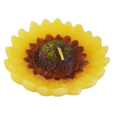 4 PACKS (8 candles) 80mm dia SUNFLOWER SCENTED WAX CANDLES christmas party