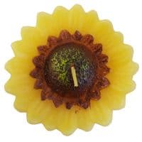 4 PACKS (8 candles) 80mm dia SUNFLOWER SCENTED WAX CANDLES christmas party
