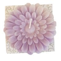 4 PACKS PURPLE SCENTED SUNFLOWER WAX CANDLES christmas party candle