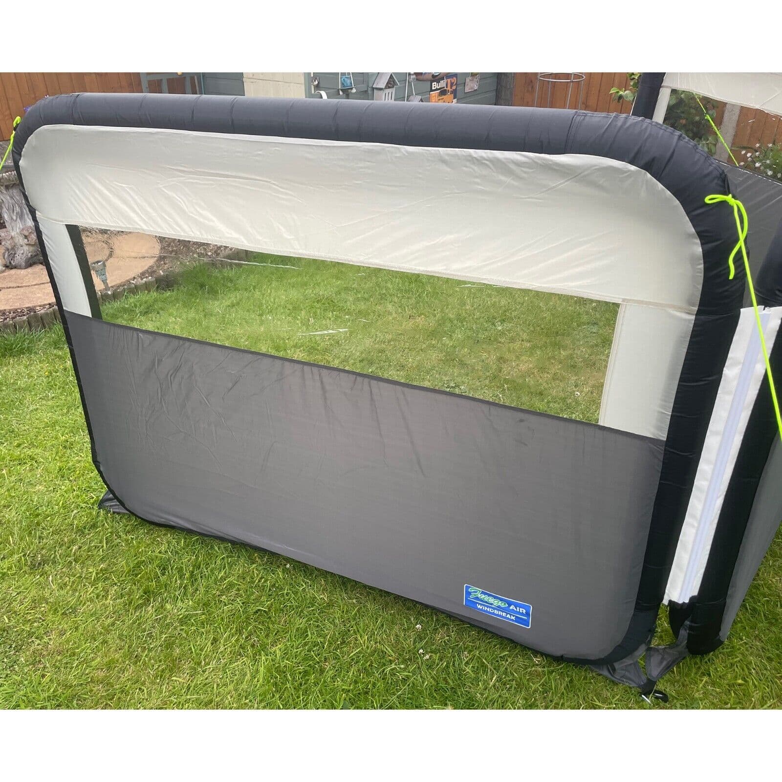 Inflatable Wind Guard 4 Panel Inflatable Air Windbreak 6 5 metre camping caravan motorhome beach