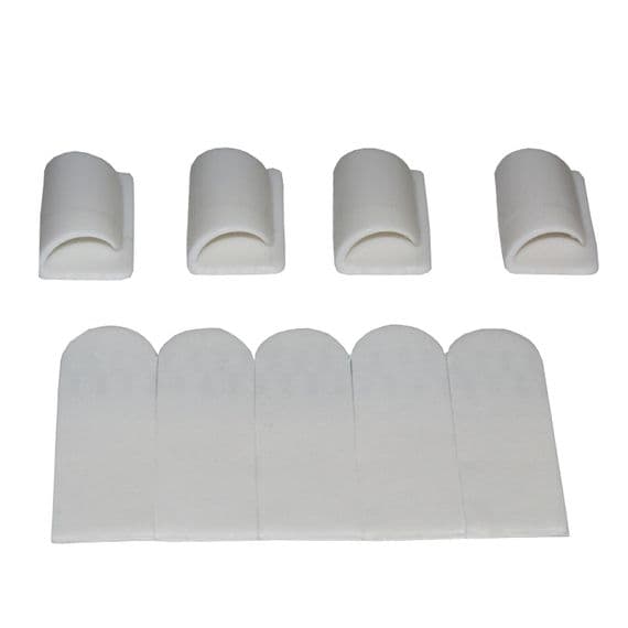 4 pcs WALL MOUNTED SELF ADHESIVE HANGING CLIPS kitchen bathroom