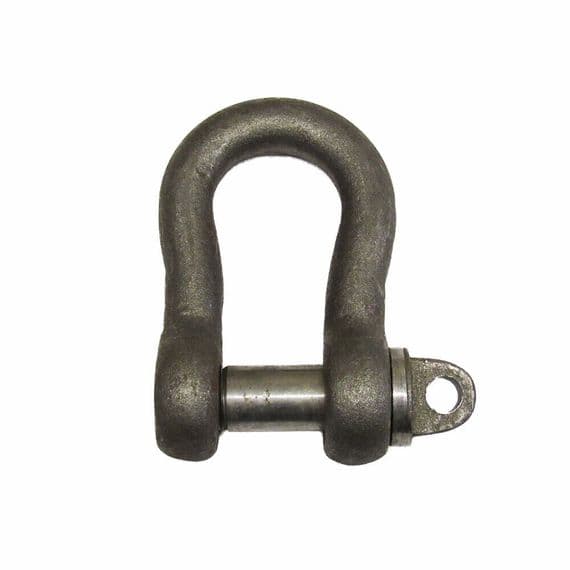 4 TON SELF COLOUR SMALL BOW SHACKLE to BS3032 with SCREW PIN lifting towing