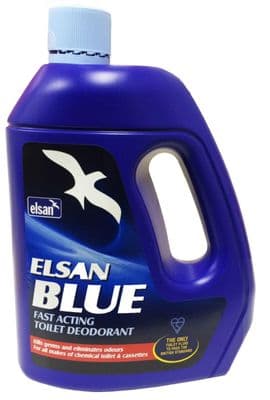 4 x 4 litre bottles  ELSAN BLUE TOILET FLUID caravan motorhome boat camping