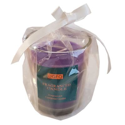 4 x FRAGRANCED CONTAINER WAX CANDLE in GLASS JAR christmas party