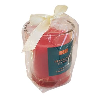 4 x FRAGRANCED WAX CANDLE in GLASS JAR christmas party
