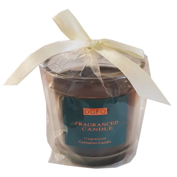 4 x FRAGRANCED WAX CANDLES in GLASS JARS christmas party candle