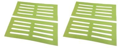 4 x GLOW IN THE DARK FLOURESCENT CARAVAN STEP MATS motorhome home decking