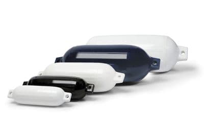 4 x INFLATABLE RIBBED BOAT FENDERS reinforced - WHITE 23