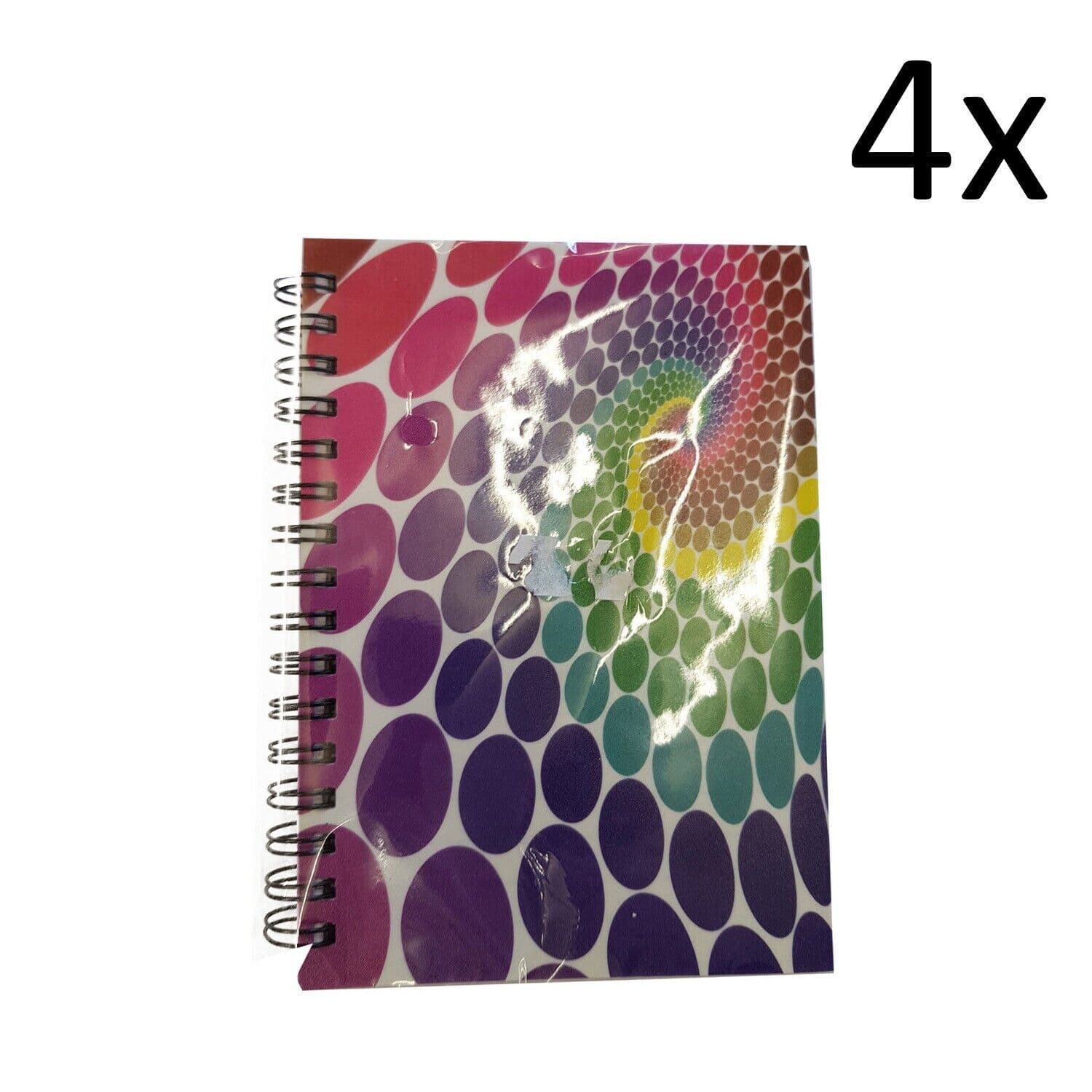 4 x RULED NOTEBOOKS LINED NOTE PAD WRITING LIST PAPER A6 shopping ...