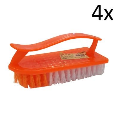 4 x SCRUBBING KITCHEN CLEANING BRUSH bathroom shower sink toilet