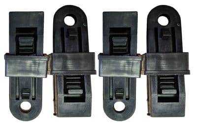 4 x TARP AWNING MAT CLIPS tarpaulin tie down carpet clamps caravan camping