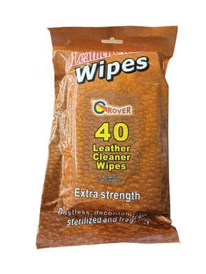 40 (1 pack) LARGE EXTRA STRENGTH LEATHER CLEANING WIPES furniture wood
