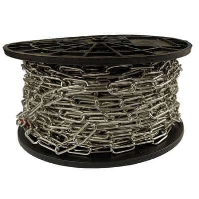 40 metres 2.3mm NICKEL PLATED DECO CHAIN hanging lights pictures mirrors basket