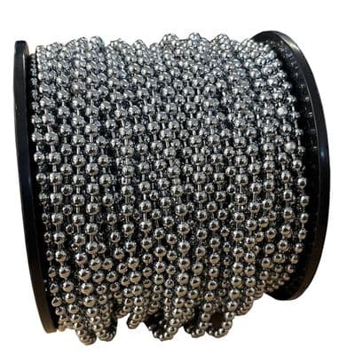40 metres 4mm CHROME PLATED BALL CHAIN sink plug door net hanging lights picture