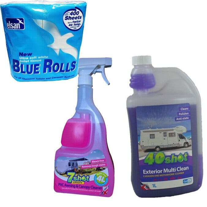 40 SHOT EXTERIOR MULTI CLEAN 7 SHOT PVC AWNING CLEANER ELSAN caravan