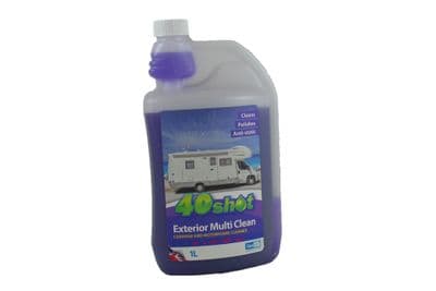 40 SHOT x  CARAVAN EXTERIOR CLEANER (wash wax + anti static) boat motorhome car