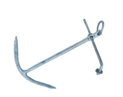 40kg GALVANISED FISHERMANS TWO PRONG BAY PALM BOAT ANCHOR fishing marine sand