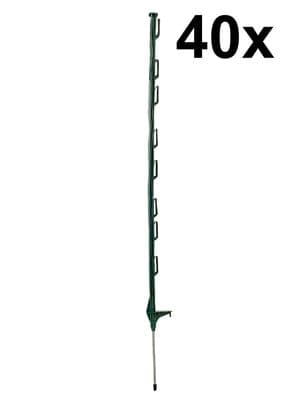 40x 5ft (160cm) Electric Fence Green Poly Posts fence Stakes tape rope