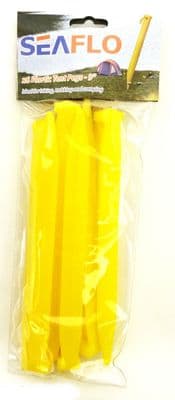 48 x PLASTIC TENT PEGS (8 packs) awning grass camping caravan motorhome