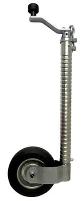 48mm RIBBED JOCKEY WHEEL - 'HIGH SPECIFICATION' HEAVY DUTY TUBE caravan trailer