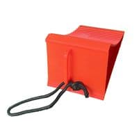 4x Wheel Chock with Handle & Rope Large Car Caravan Motorhome Camper Van Trailer