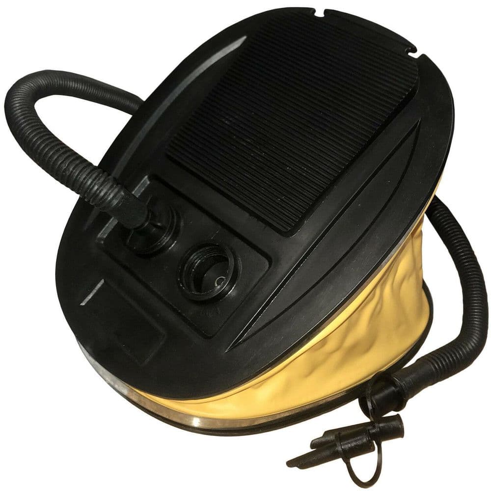 5 LITRE BELLOW FOOT AIR PUMP camping airbeds toys balls boat dinghies