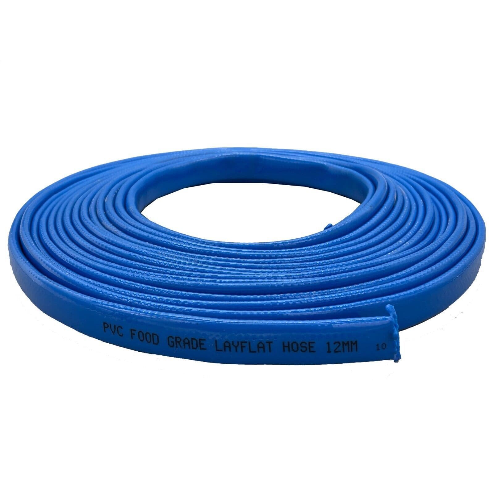 5 metre Fresh Food Safe Drinking Lay Flat Water Hose Pipe Motorhomes