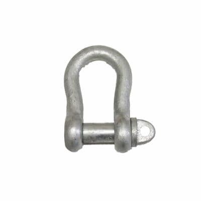 5 TON GALVANISED SMALL BOW SHACKLE BD3032 with SCREW PIN lifting towing marine