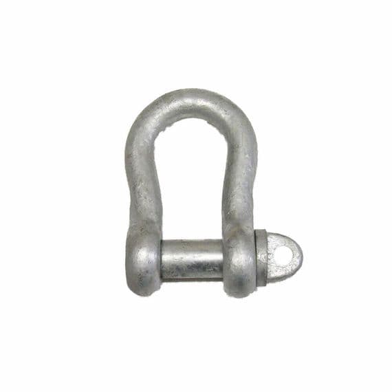 5 TON GALVANISED SMALL BOW SHACKLE BD3032 with SCREW PIN lifting towing marine