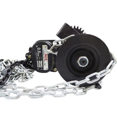 Combination Chain Block & Geared Trolley 5 Ton 5000kg 6m Girder Beam Lifting