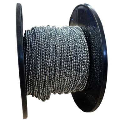 50 metres 1.6mm CHROME PLATED BALL CHAIN sing plug hanging lights pictures door