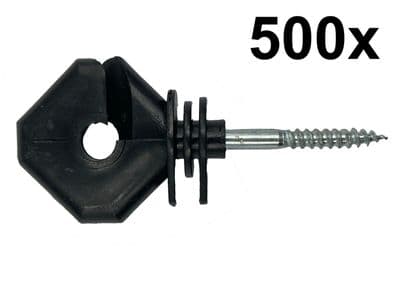 500 x Diamond Ring Insulators Electric Fencing post fence polyrope polytape