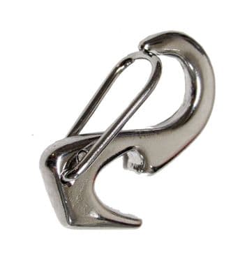 50mm STAINLESS STEEL MARINE OPEN END SAIL SNAP HOOK boat yacht chain rope