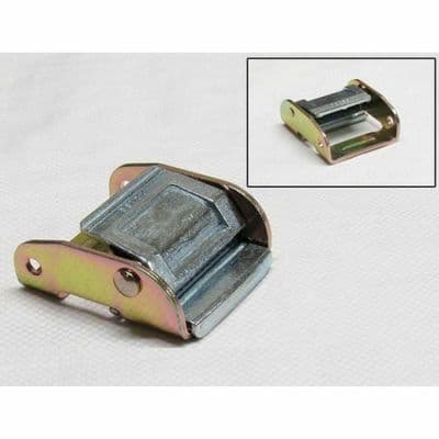 50mm x 1500kg ZINC PLATED CAM BUCKLE for use with WEBBING tie down luggage truck
