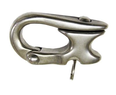 52mm STAINLESS STEEL MARINE ROPE SHEET SHACKLE yacht boat rigging deck snap