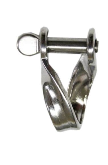 5mm STAINLESS STEEL MARINE STRIP TWISTED SHACKLE boat yacht deck rope chain