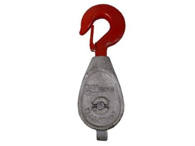 6” x 1T SINGLE SHEAVE IRON BLOCKS WITH SWIVEL SAFETY HOOK fishing boat lifting