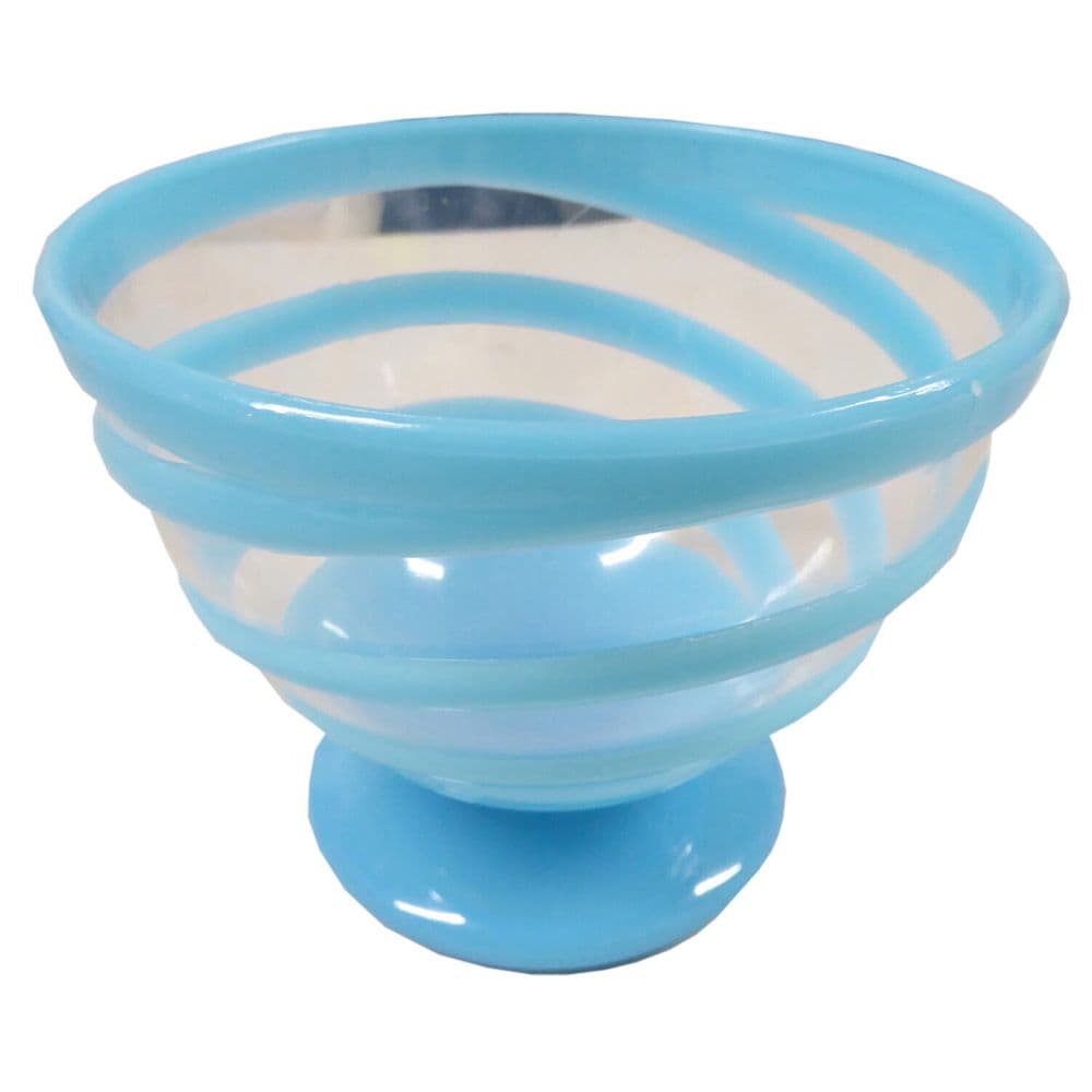 6 x BLUE PLASTIC FOOD BOWLS caravan motorhome camping party picnic bbq