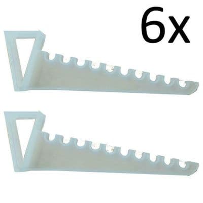 6 x OVER THE DOOR IRONING HANGERS laundry clothes multi hanger organiser shirts