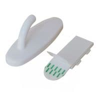 6 x Self Adhesive Hooks Wall Hanger Multi Purpose Sticky Bathroom Key Coat